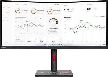 Фото Lenovo ThinkVision T34w-30 (63D4GAT1UA)