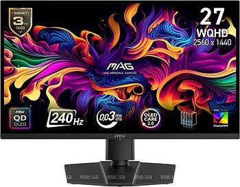Фото MSI MAG 271QPX QD-OLED X24
