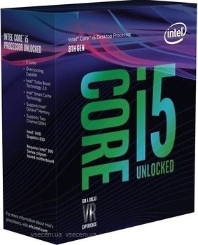 Фото Intel Core i5-8600K Coffee Lake-S 3600Mhz Box (BX80684I58600K)