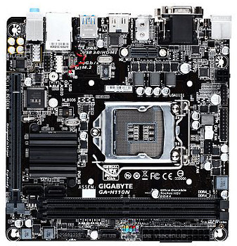 Фото Gigabyte GA-H110N (rev. 1.0)