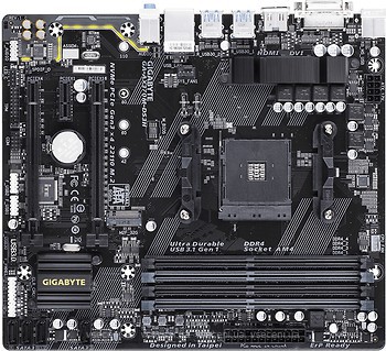 Фото Gigabyte GA-AX370M-DS3H (rev. 1.x)