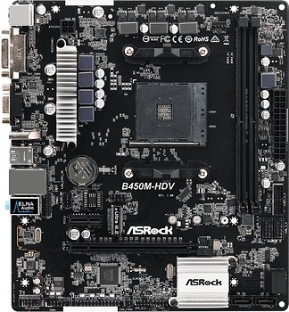 Фото ASRock B450M-HDV