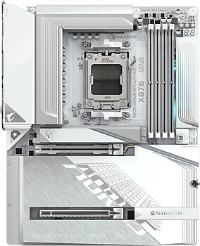 Фото Gigabyte X870 Aorus Stealth Ice