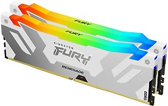 Фото Kingston Fury Renegade Silver/White RGB XMP KF560C32RWAK2-64