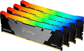 Фото Kingston Fury Renegade RGB Black XMP KF432C16RB2AK4/128