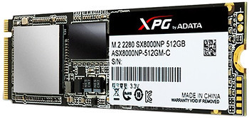 Фото ADATA XPG SX8000 512 GB (ASX8000NP-512GM-C)