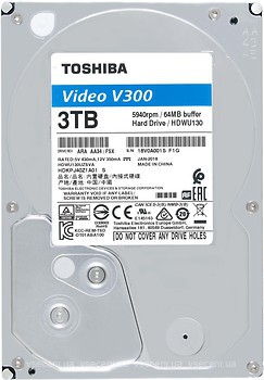 Фото Toshiba Video Streaming V300 3 TB (HDWU130UZSVA)