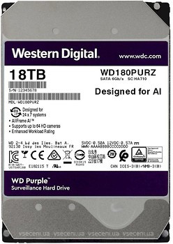 Фото Western Digital Purple 18 TB (WD180PURZ)