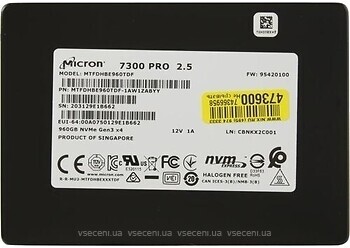 Фото Micron 7300 Pro 960 GB (MTFDHBE960TDF-1AW1ZABYY)