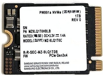 Фото Samsung PM991a 1 TB (MZ9LQ1T0HBLB)