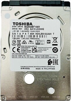 Фото Toshiba 1 TB (MQ04ABF100V)