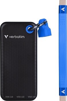 Фото Verbatim Pocket SSD 1 TB Black/Blue (32191)