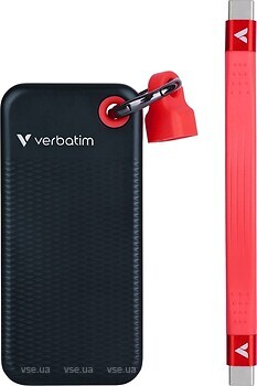 Фото Verbatim Pocket SSD 2 TB Black/Red (32196)