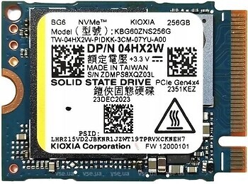 Фото Kioxia BG6 256 GB (KBG60ZNS256G)
