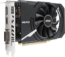 Фото MSI GeForce GTX 1050 Ti Aero ITX OCV1 4GB 1341MHz (GeForce GTX 1050 Ti AERO ITX 4G OCV1)
