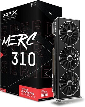 Фото XFX Radeon RX 7900 XTX Speedster MERC 310 Black Edition 24GB 2455MHz (RX-79XMERCB9)