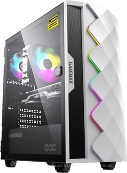 Фото GameMax Diamond COC Tempered Glass w/o PSU White