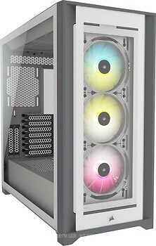 Фото Corsair iCUE 5000D RGB Airflow w/o PSU White (CC-9011243-WW)