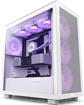 Фото NZXT H7 Flow RGB w/o PSU Matte White (CM-H71FW-R1)