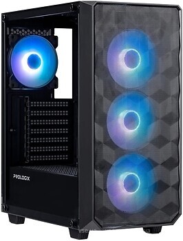 Фото Prologix E120 Tempered Glass&Mesh w/o PSU Black