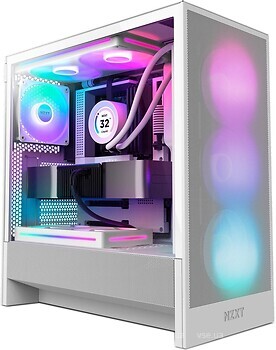 Фото NZXT H5 Flow RGB w/o PSU White (CC-H52FW-R1)