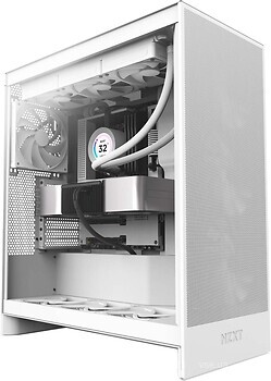 Фото NZXT H7 Flow w/o PSU Matte White (CM-H72FW-01)