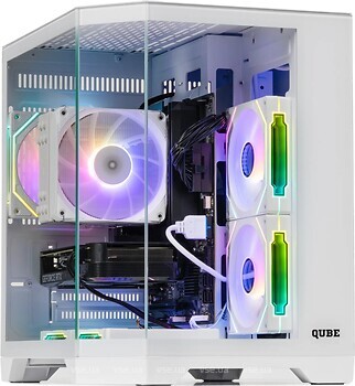 Фото Qube Crystal ARGB w/o PSU White (CRYSTAL_GWNU3)