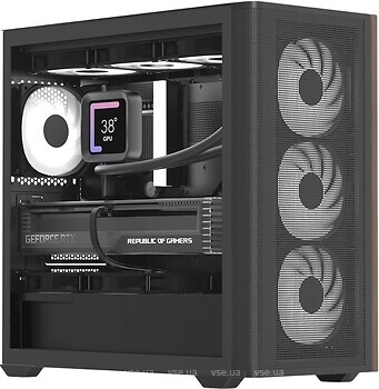 Фото Aerocool D301A-G-BK-V2 w/o PSU Black (ACCS-DS03043.11)