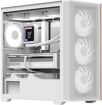 Фото Aerocool D301A-G-WT-V2 w/o PSU White (ACCS-DS03043.21)