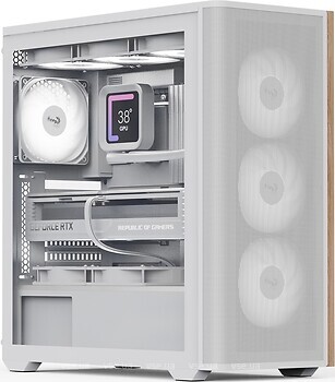 Фото Aerocool D501A-G-WT-V2 w/o PSU White (ACCM-DS01043.21)