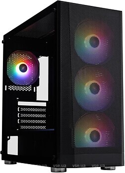 Фото 1stPlayer FD5-M-BK-4F1 Color LED w/o PSU Black