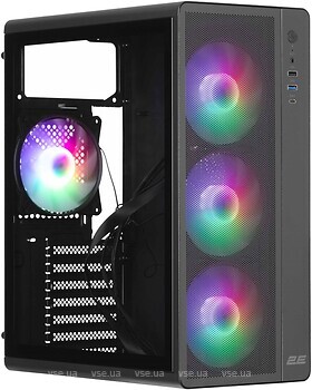 Фото 2E Gaming Credo Plus V510B w/o PSU Black (2E-V510B)