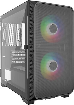 Фото Gembird Fornax MK200 Mesh ARGB w/o PSU Black (CCC-FC-MK200F)