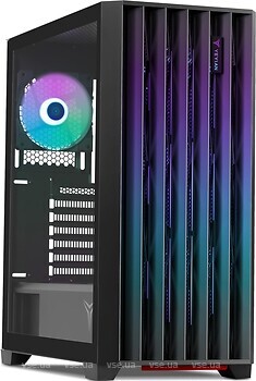 Фото Yeyian Phoenix Tempered Glass w/o PSU Black (YCM-APPHO-01)