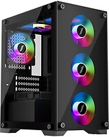 Фото 1stPlayer X2-M-4F1 600W Black (X2-M-BK-4F1-PS-600FK-EU)