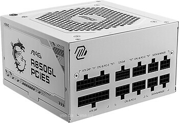 Фото MSI MAG A850GL PCIE5 White 850W