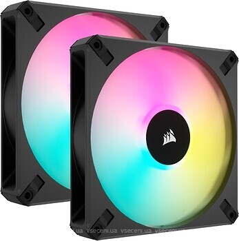 Фото Corsair iCUE AF140 RGB Elite Dual Pack (CO-9050156-WW)