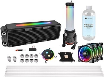 Фото Thermaltake Pacific M360 Plus D5 Hard Tube Water Cooling Kit (CL-W218-CU00SW-A)