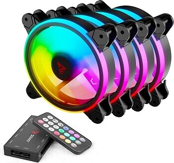 Фото Savio ARGB Fan Set FAN-01 Black