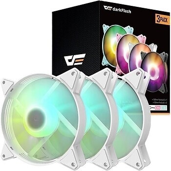 Фото Darkflash C6 ARGB Triple Pack White