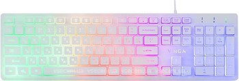 Фото Vinga KB410BK EN/RU/UA White USB