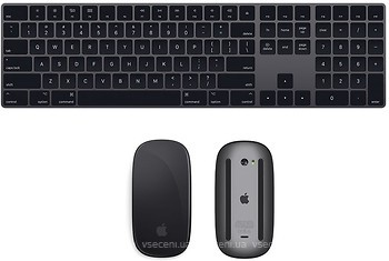 Фото Apple Magic Keyboard and Mouse RU/EN Grey USB (MRMH2/E2)