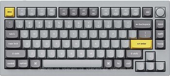 Фото Keychron Q1 84 Key QMK Custom V2 Gateron G Pro Red Silver Grey USB (Q1N1)