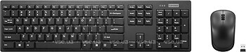 Фото Lenovo 100 Wireless Combo Keyboard and Mouse Black USB (GX31K80998)