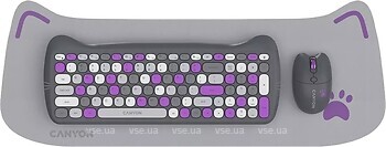 Фото Canyon HSET-W6 Kitty Edition Violet USB (CNS-HSETW6VT)