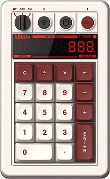 Фото 8BitDo Retro Mechanical Numpad Fami Edition Bluetooth/USB (RET00463)