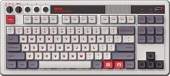 Фото 8BitDo Retro Mechanical Keyboard White/Grey Bluetooth/USB (RET00378)