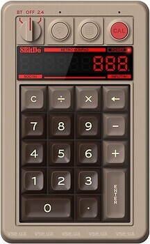 Фото 8BitDo Retro Mechanical Numpad Brown Bluetooth/USB (RET00464)
