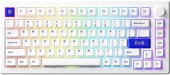 Фото AKKO 007B Kailh Ice Cream Purple Switch Blue on White Bluetooth/USB