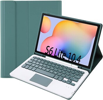 Фото BeCover Smart Case Keyboard for Samsung Galaxy Tab S6 Lite 10.4 P610/P613/P615/P619 Dark Green Bluetooth (712363)